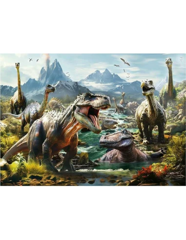 Puzzle Educa Ferocious dinosaurs 1000 Pieces