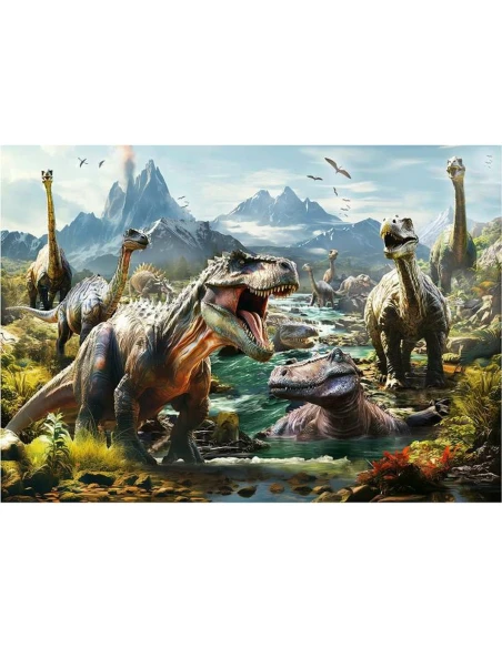 Puzzle Educa Ferocious dinosaurs 1000 Pièces