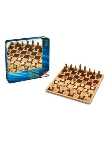 Schach- und Dame-Brett Cayro 751 Holz