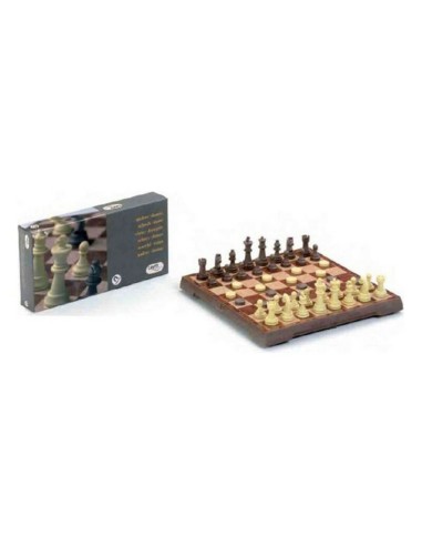 Schach- und Dame-Brett Cayro 453 Kunststoff Plattenspeicher