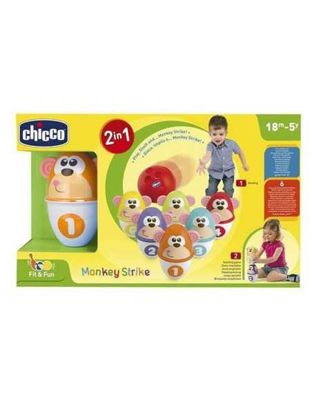 Bowling Game Monkey Strike Chicco (7 pcs)