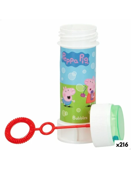 Bolle di Sapone Peppa Pig 60 ml 3,7 x 11,5 x 3,7 cm (216 Unità)