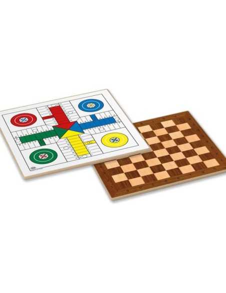 Parcheesi-Brett, Schach und Dame Cayro T-139 (40 x 40 cm) 40 x 40 cm