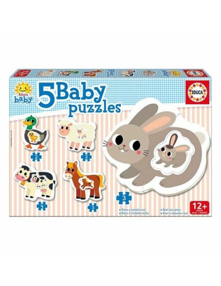 5-Puzzle Set Educa Baby Farm