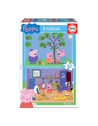 Puzzle per Bambini Educa Peppa Pig (2 x 48 pcs)