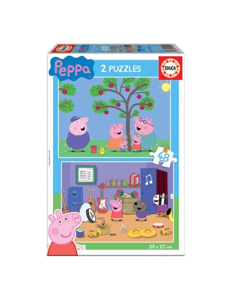 Puzzle per Bambini Educa Peppa Pig (2 x 48 pcs)