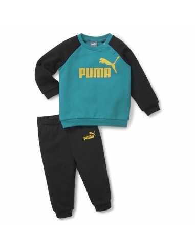 Tuta per Neonati Puma Minicat Essentials Nero Azzurro