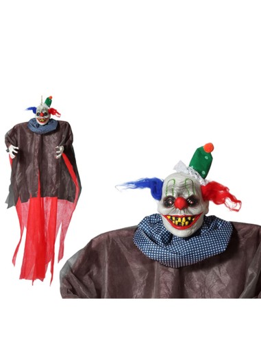 Hanging Clown Halloween (175 x 148 x 18 cm) Multicolour 175 x 148 x 18 cm