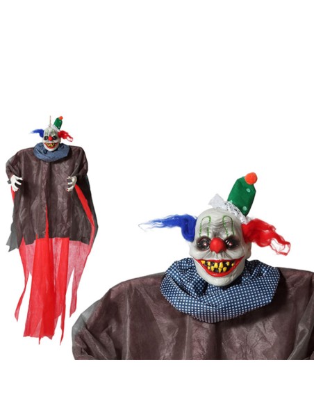 Hanging Clown Halloween (175 x 148 x 18 cm) Multicolour 175 x 148 x 18 cm