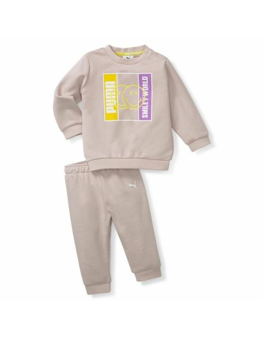 Baby's Tracksuit Puma Smileworld Minicat Brown