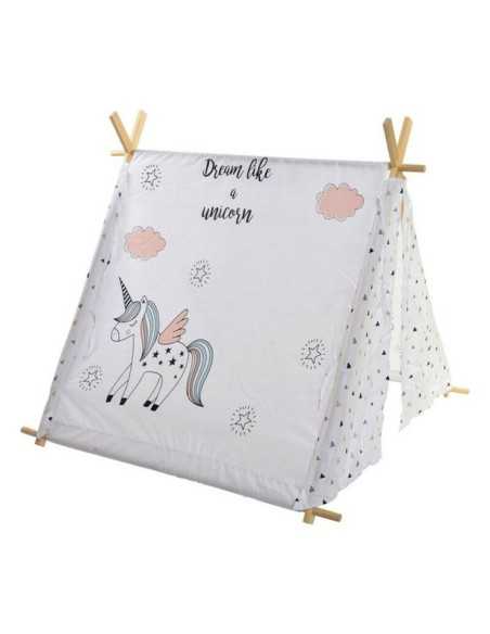 Tent DKD Home Decor Cotton Wood Unicorn (110 x 110 x 106 cm)