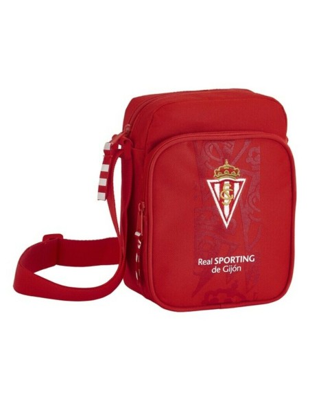 Sac bandoulière Real Sporting de Gijón Rouge (16 x 22 x 6 cm)