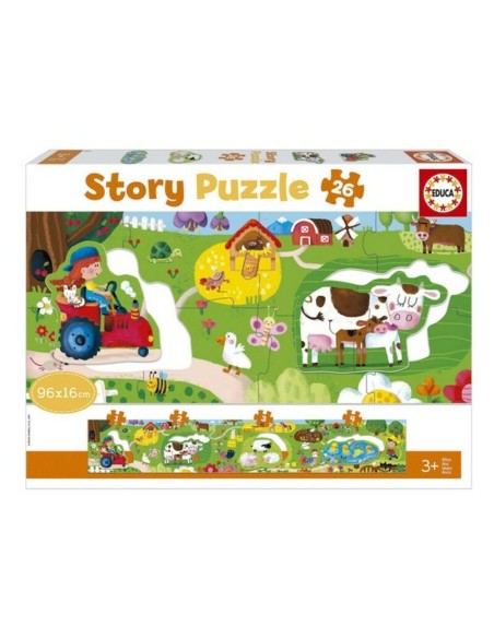 Baby Farm Puzzle Story Educa (26 pcs)