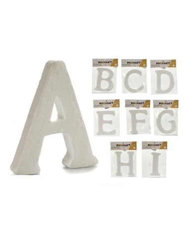 Letter polystyrene White 1 Unit 2 x 23 x 17 cm