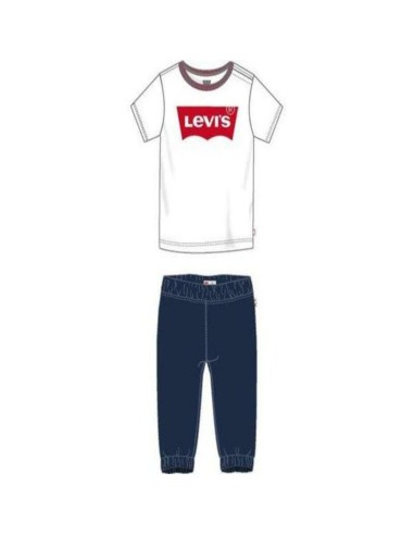 Ensemble de Sport pour Bébé TWILL JOGGER Levi's 6EA924-001 Blanc