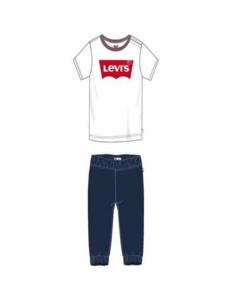 Ensemble de Sport pour Bébé TWILL JOGGER Levi's 6EA924-001 Blanc