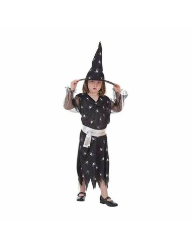 Costume per Bambini 8001-5 Nero Strega 10-12 Anni Ragno (2 Pezzi)