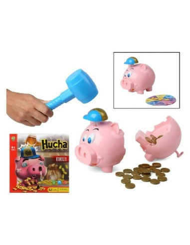 Gioco Educativo Piggy bank Spagnolo Rosa (27 x 27 cm)