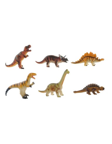 Dinosaure DKD Home Decor 6 Unités 29 x 15 x 21 cm Moelleux