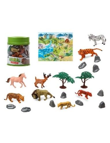 Figurines d'animaux Jungle (22 Pièces) (3 pcs)