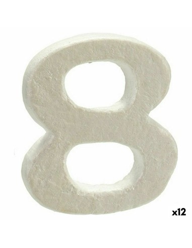 Number Number 8 polystyrene 2 x 15 x 10 cm (12 Units)