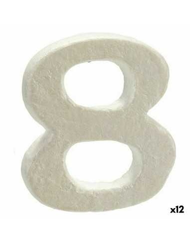 Numéro Numéro 8 polystyrène 2 x 15 x 10 cm (12 Unités)