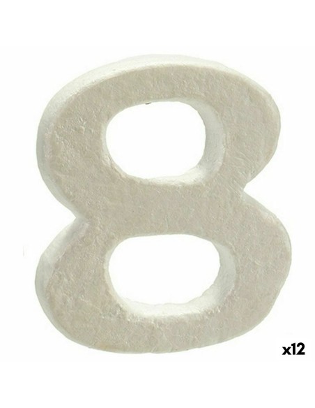 Number Number 8 polystyrene 2 x 15 x 10 cm (12 Units)