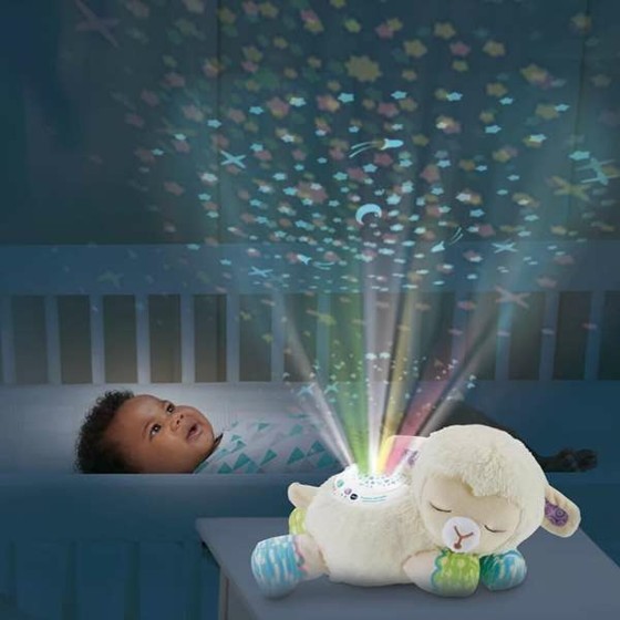 Peluche Projecteur LED d'Étoiles Mouton Vtech Sweet Dreams 15 x 32 x