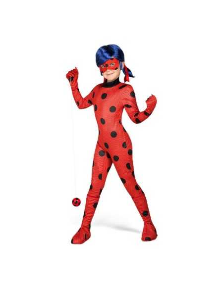 Costume per Bambini Lady Bug 12-14 Anni Rosso