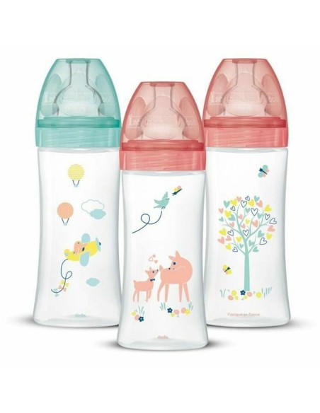 Set of baby's bottles Dodie 3 uds (330 ml)