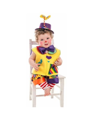 Costume for Babies Love Male Clown (3 Pieces)