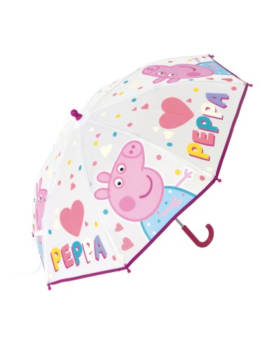 Ombrelli Peppa Pig Having fun Rosa (Ø 80 cm)