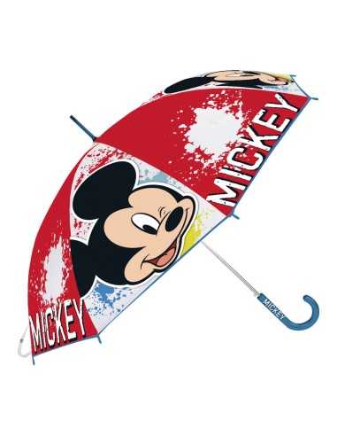 Parapluie Mickey Mouse Happy smiles Rouge Bleu (Ø 80 cm)