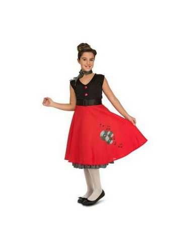 Costume per Bambini My Other Me Chica Ye-ye 5-6 Anni Rosso