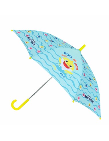 Umbrella Baby Shark Beach day Yellow Light Blue (Ø 86 cm)