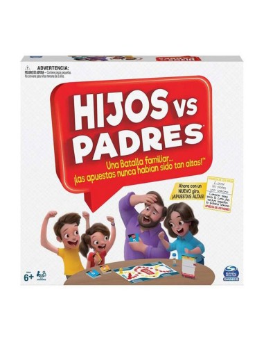 Board game Spin Master Hijos vs Padres 206 Pieces 26,99 x 26,99 x 5,4 cm