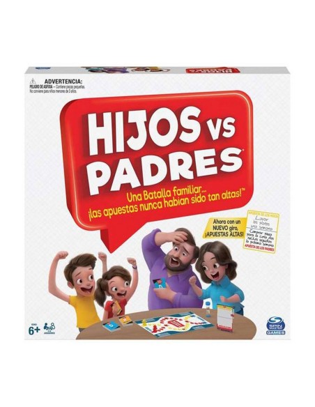 Gioco da Tavolo Spin Master Hijos vs Padres 206 Pezzi 26,99 x 26,99 x 5,4 cm