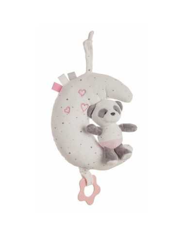 Sonaglio Musicale Baby Panda Luna Rosa