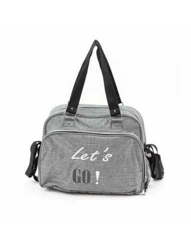 Diaper Changing Bag Baby on Board SIMPLY Lets'Go Grey