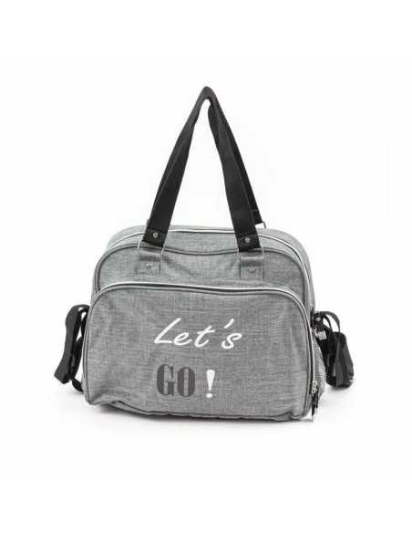 Diaper Changing Bag Baby on Board SIMPLY Lets'Go Grey