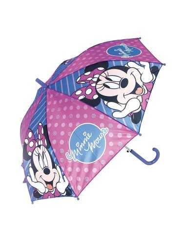 Automatic Umbrella Minnie Mouse Lucky Blue Pink (Ø 84 cm)