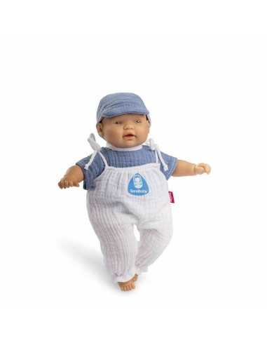 Baby-Puppe Berjuan Sanibaby Blau (28 cm)