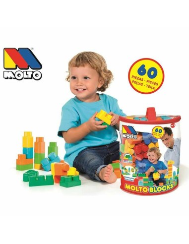 Boat with Building Blocks Moltó Blocks (60 pcs)