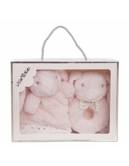 Baby Comforter Pink Rabbit Rattle 30 x 30 cm