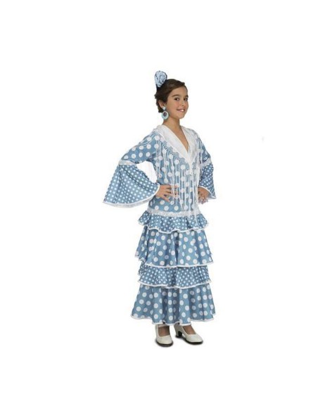 Costume for Children My Other Me Guadalquivir Blue Flamenco Dancer