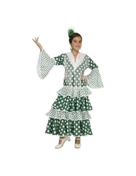 Costume for Children My Other Me Feria Green Flamenco Dancer