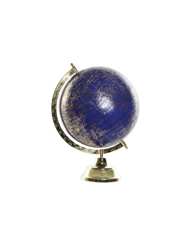 Globe DKD Home Decor Blue Golden Metal 27 x 25 x 36 cm