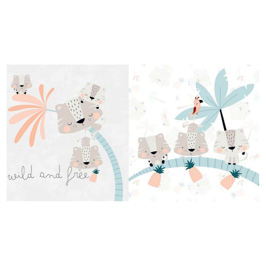 Paracolpi per culla Cool Kids Wild And Free (60 x 60 x 60 + 40 cm)