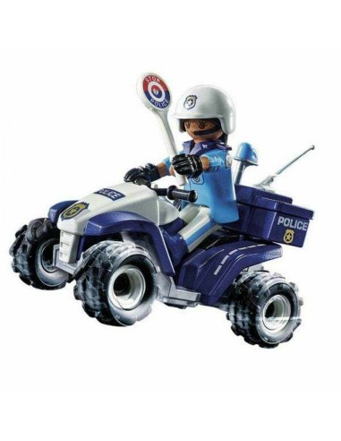 Jeu de Véhicules Playmobil Speed Quad City Action 71092 Police (21 pcs)