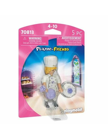 Jointed Figure Playmobil Playmo-Friends 70813 Pastry Chef (5 pcs)